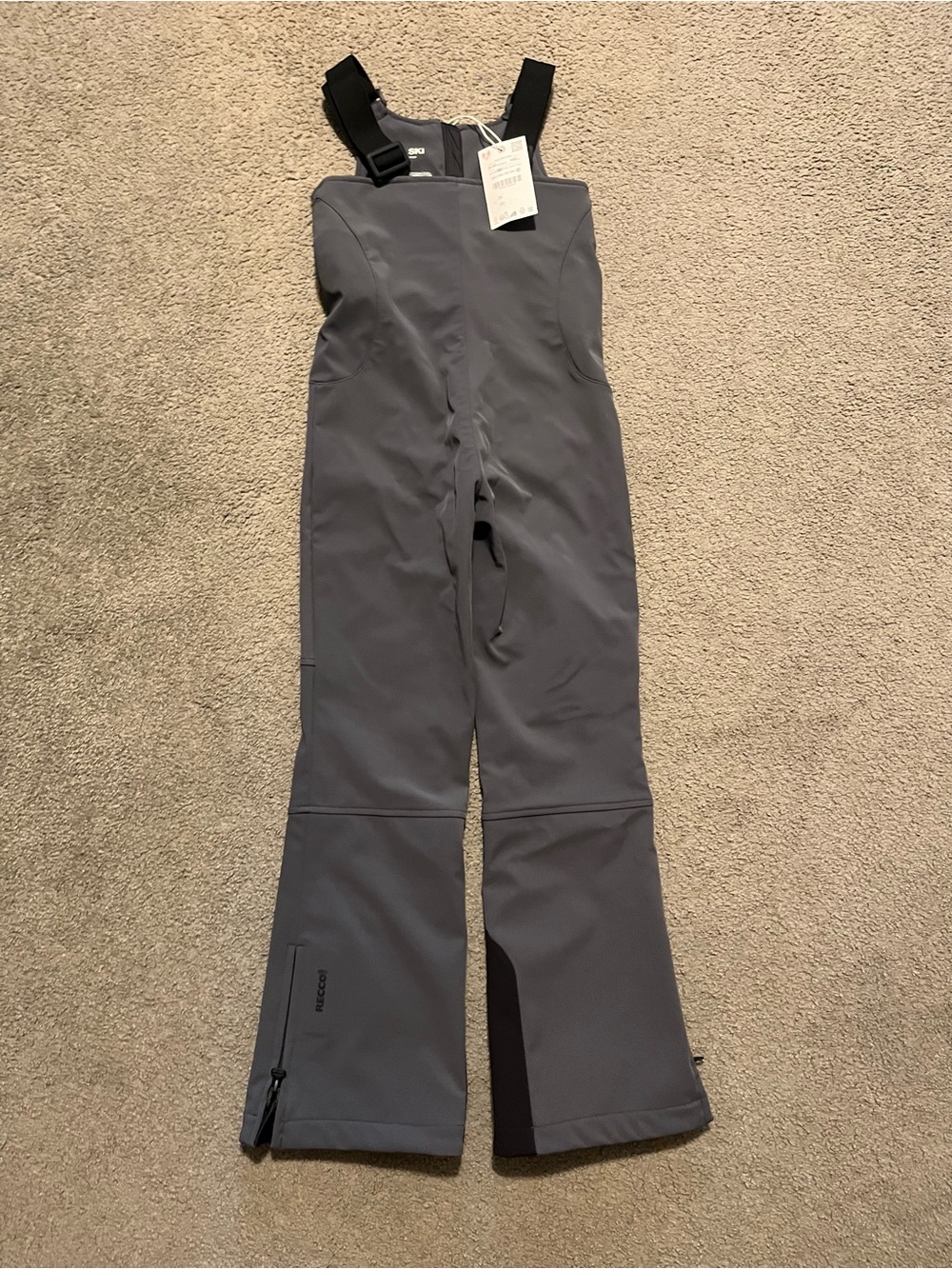Zara Kids Gray Snow Ski Overalls Pants